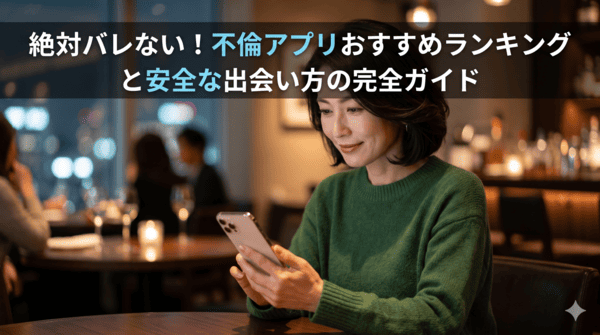 絶対バレない！不倫アプリおすすめランキングと安全な出会い方の完全ガイド
